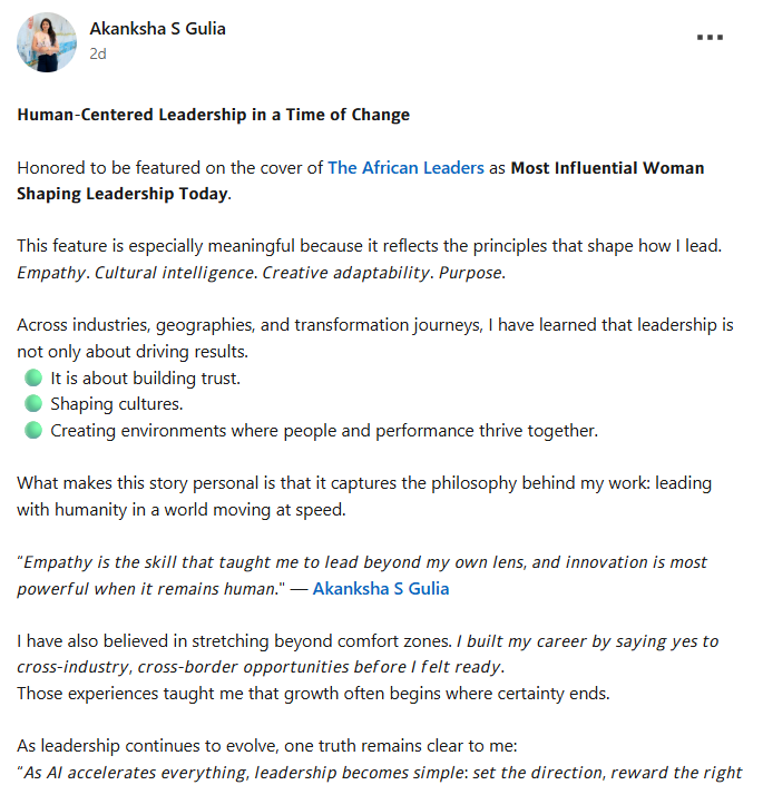 Akanksha Testimonial