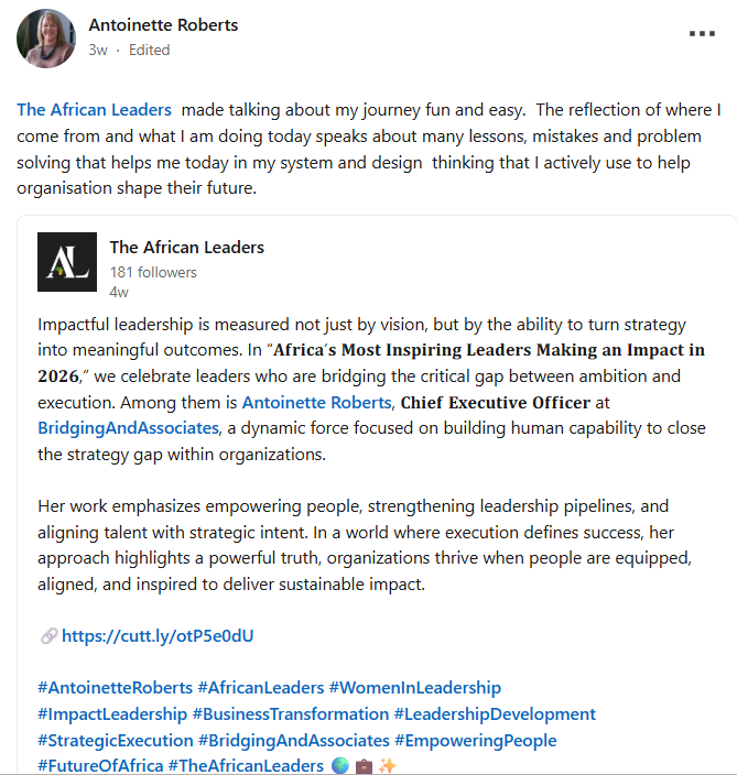 Antoinette Testimonial