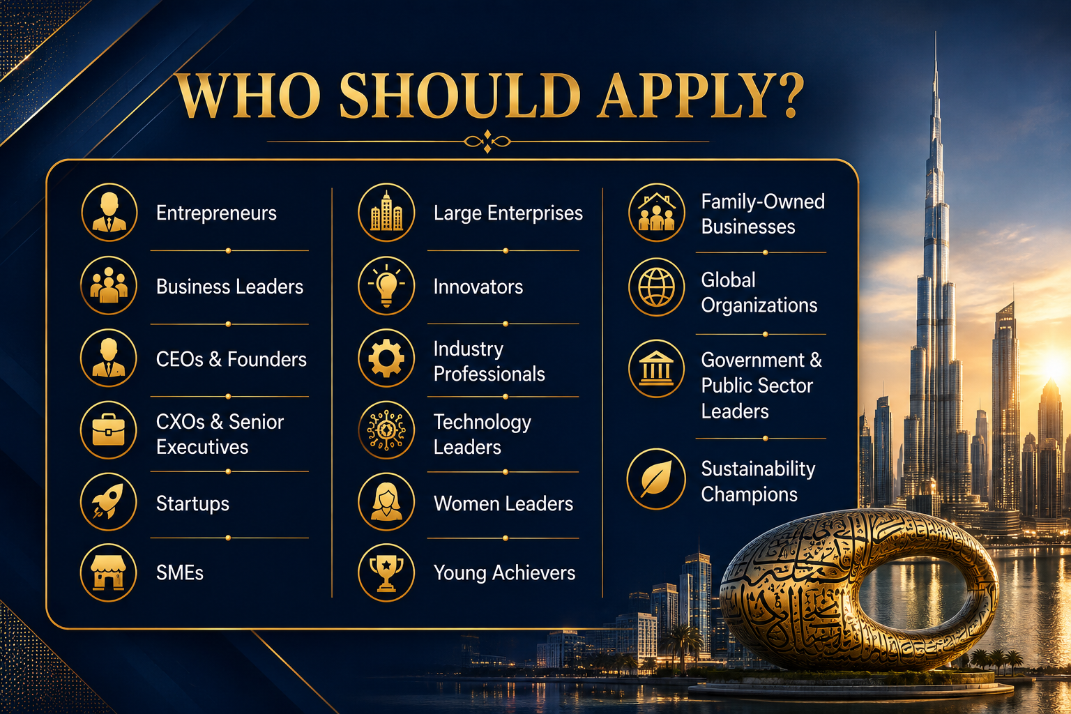 Why should apply